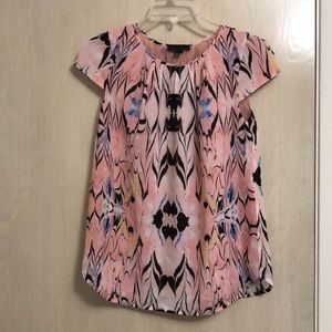 Pink flowy J.Crew top